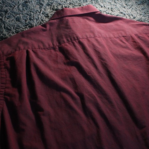 Deep Burgundy / Purple Button Down - Picture 6 of 6